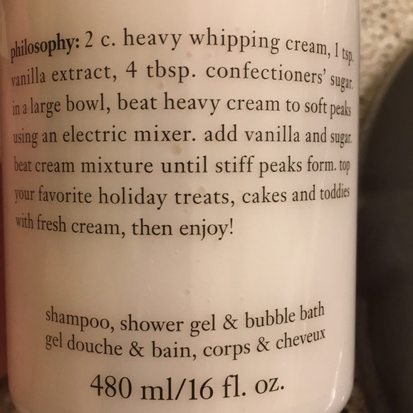 Philosophy Fresh Cream Shampoo, Shower gel 16oz - Picture 3 of 5